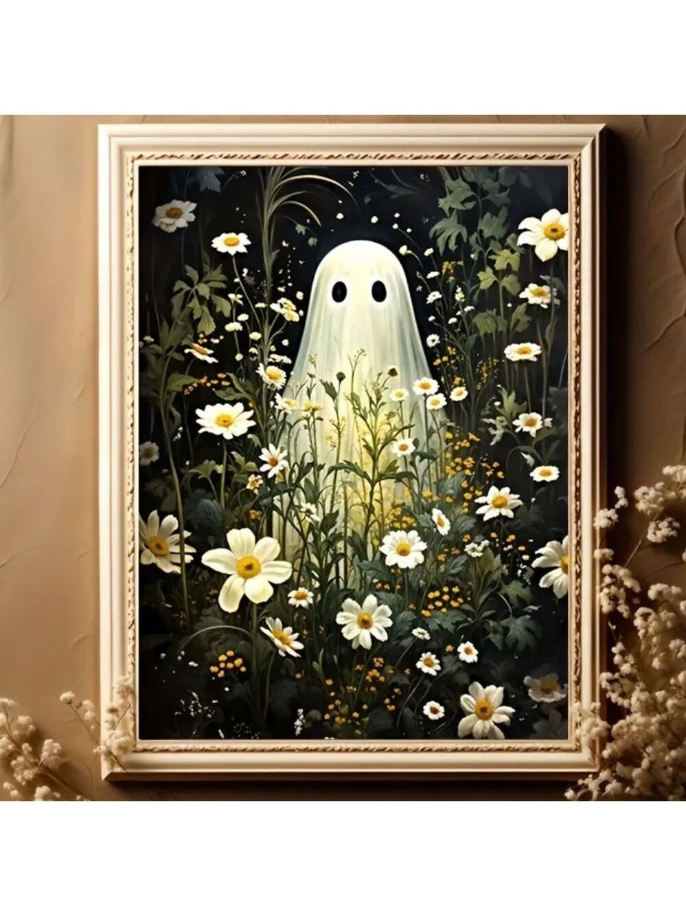 Ghostly Garden Gathering Canvas Print Wall Art